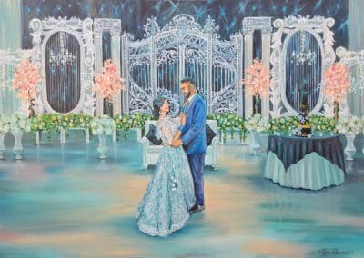 Live Wedding Artist / Live Wedding Painter Olga Pankova